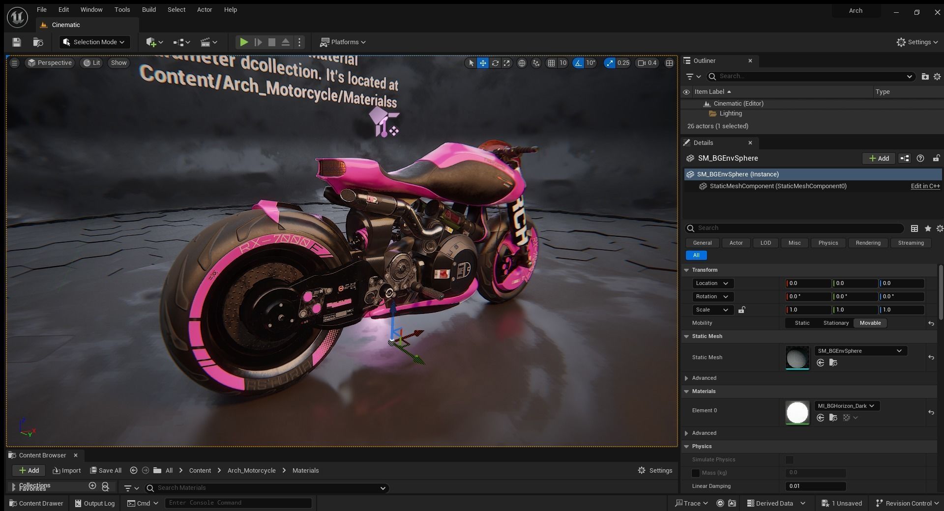 Cyberpunk Motorcycle 3D model_6