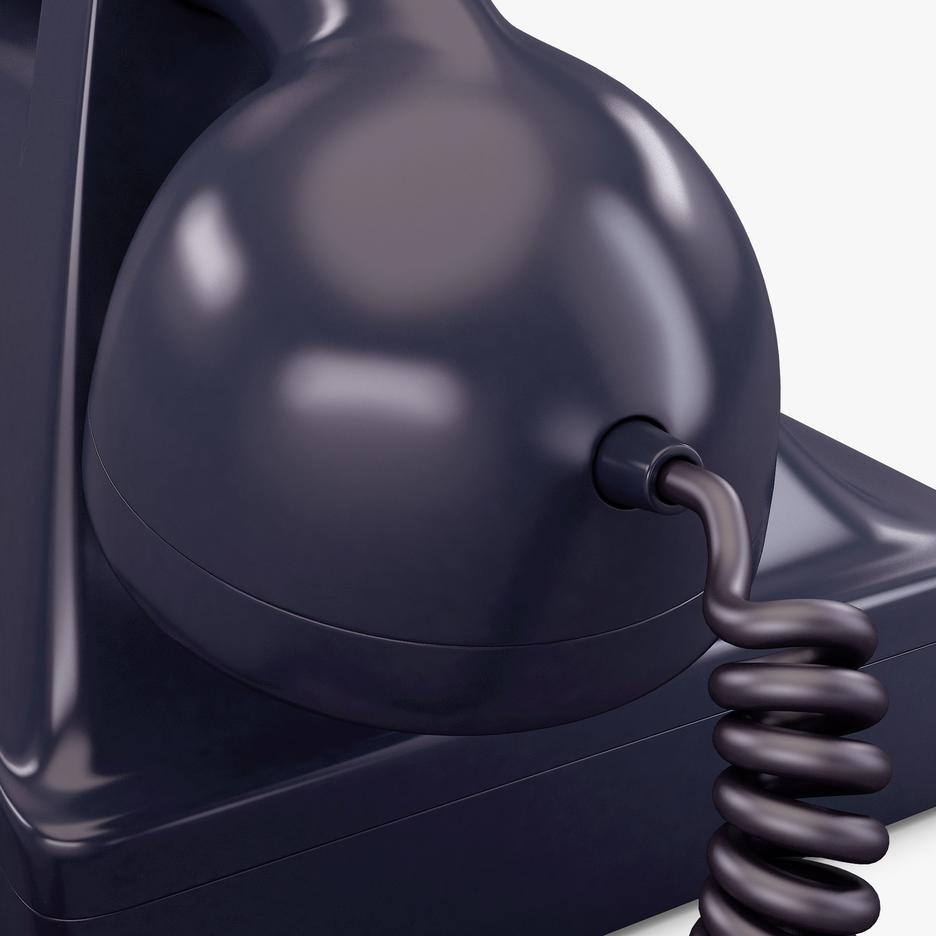 Retro Telephone v 1 3D model_12