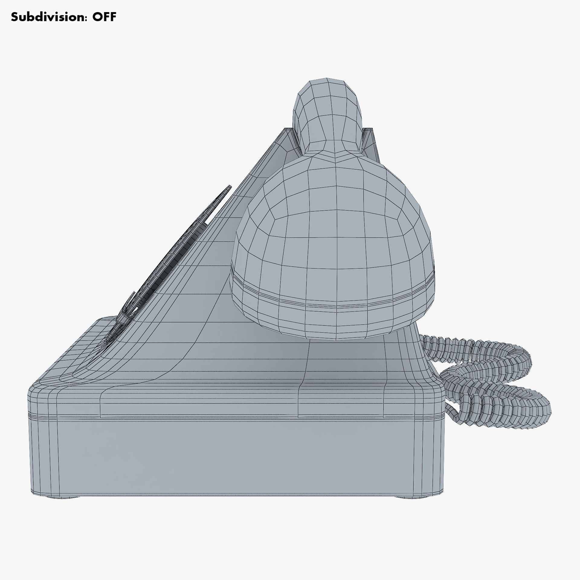 Retro Telephone v 1 3D model_37
