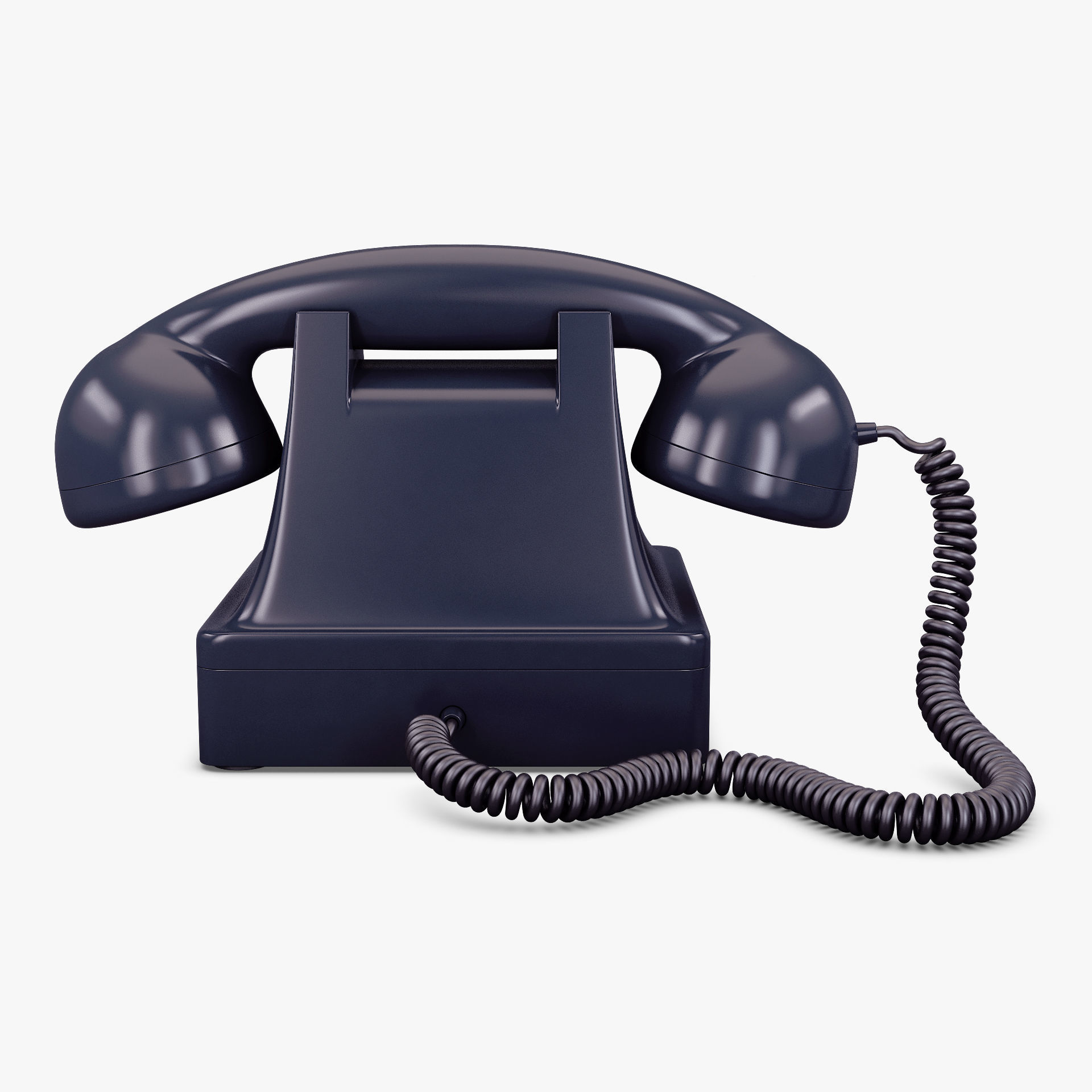 Retro Telephone v 1 3D model_6