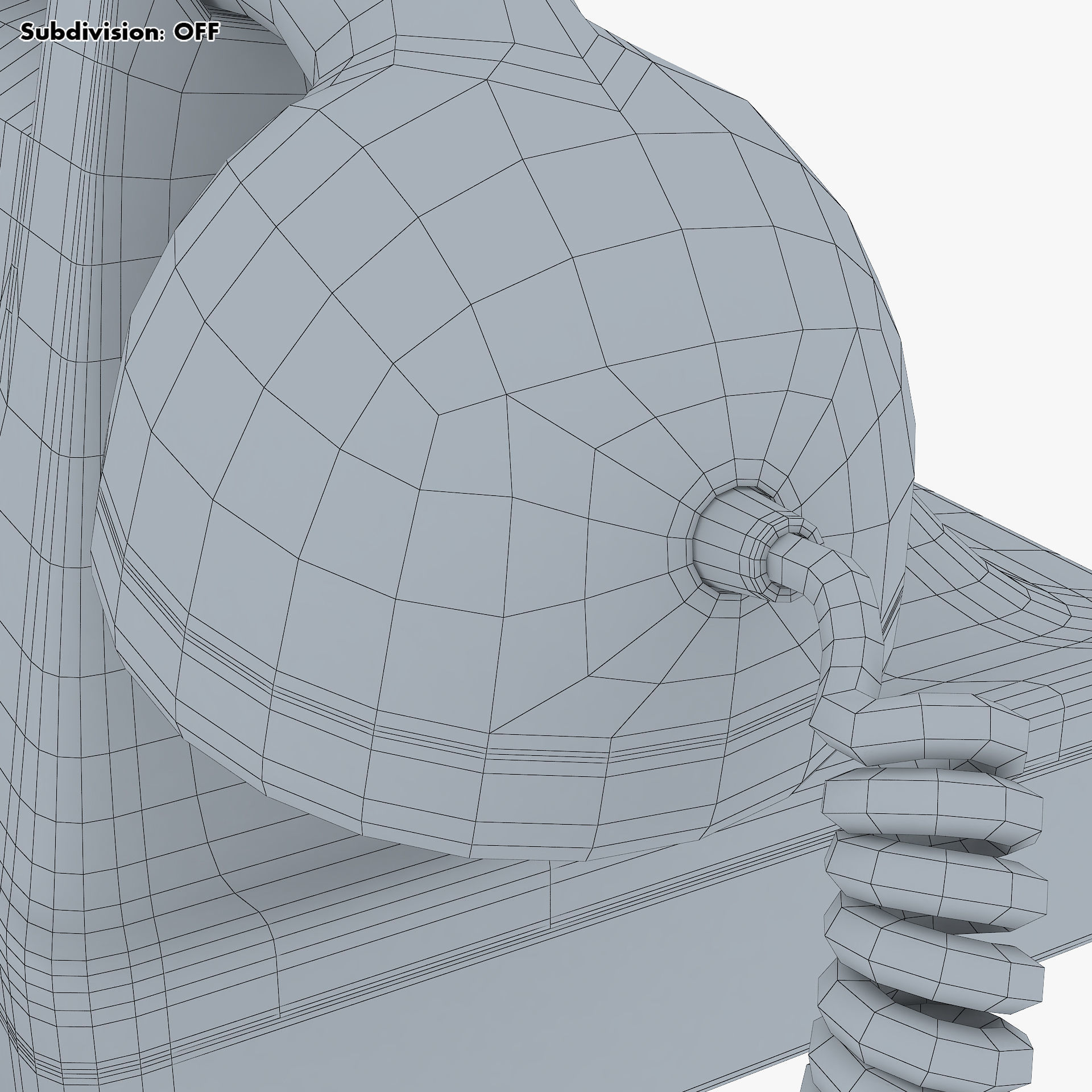 Retro Telephone v 1 3D model_41