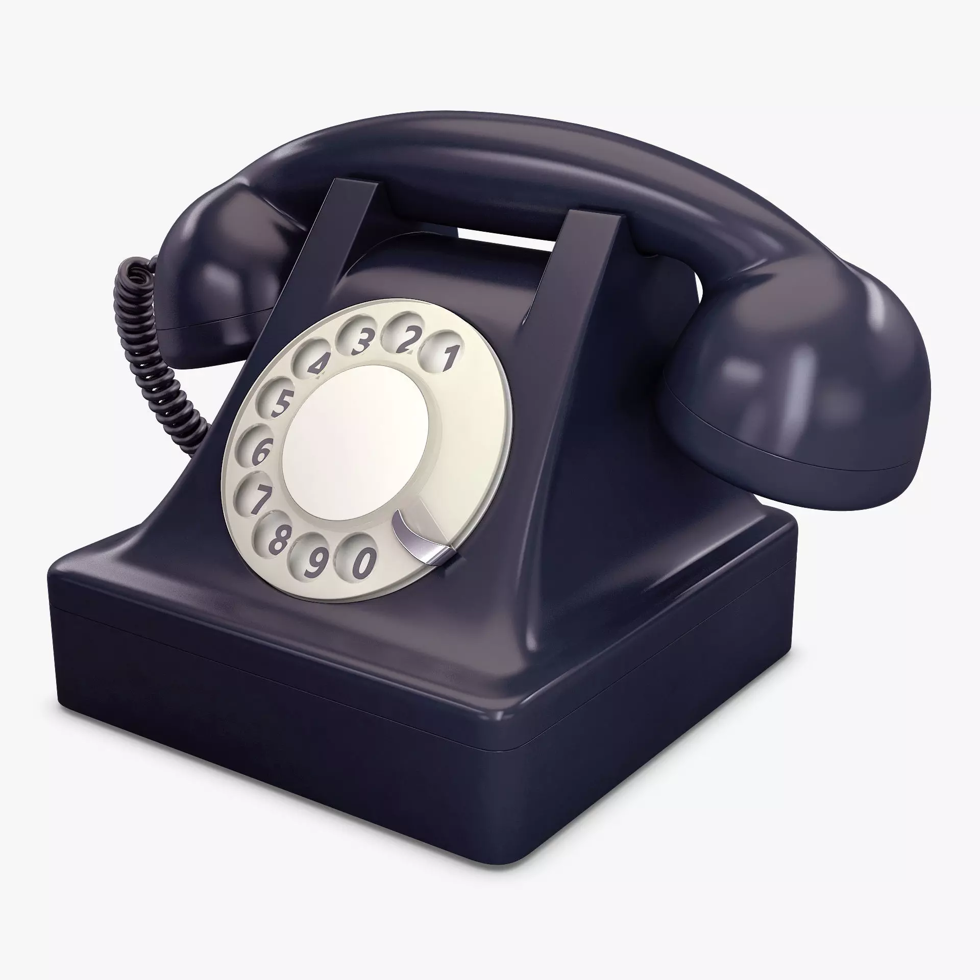 Retro Telephone v 1 3D model_0