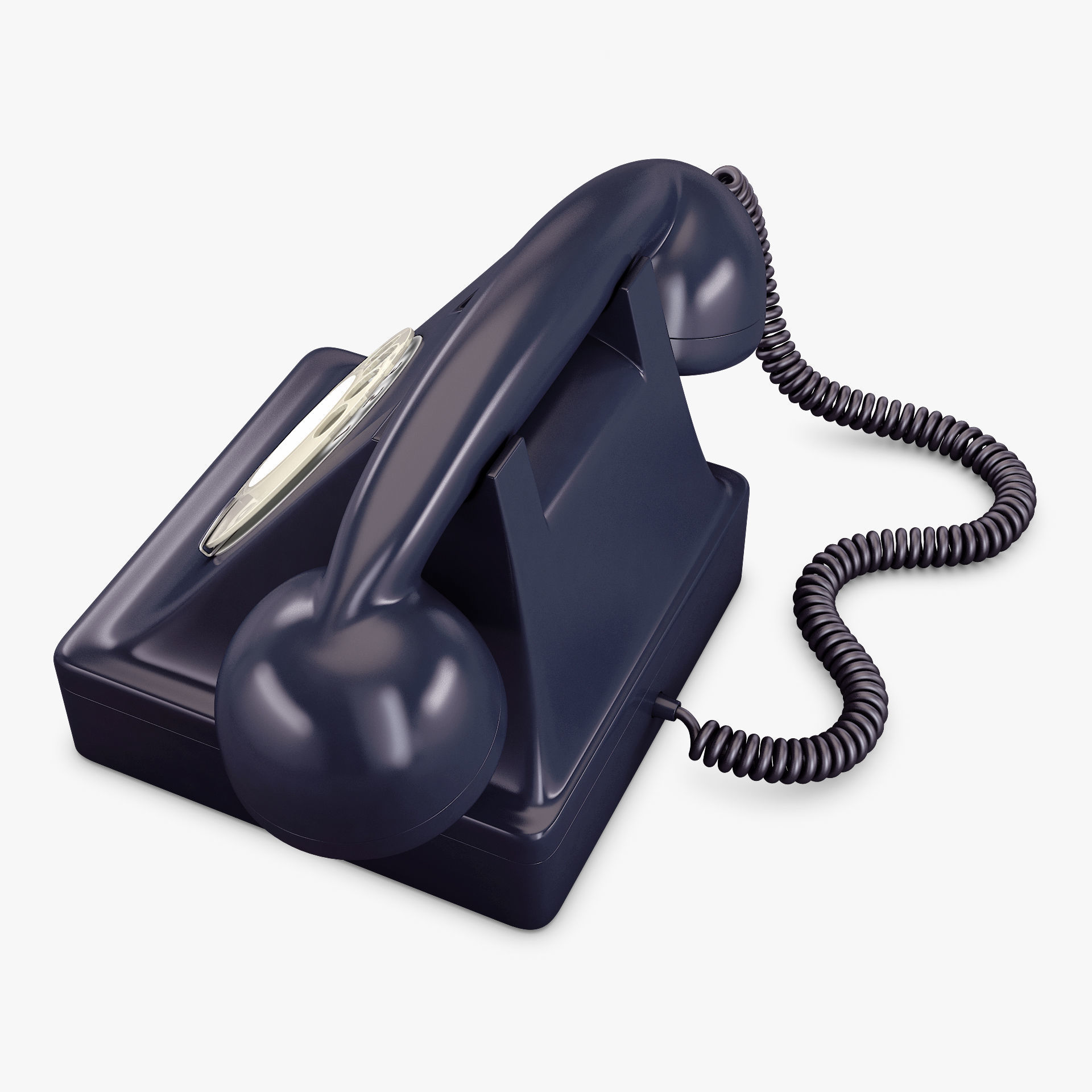 Retro Telephone v 1 3D model_3