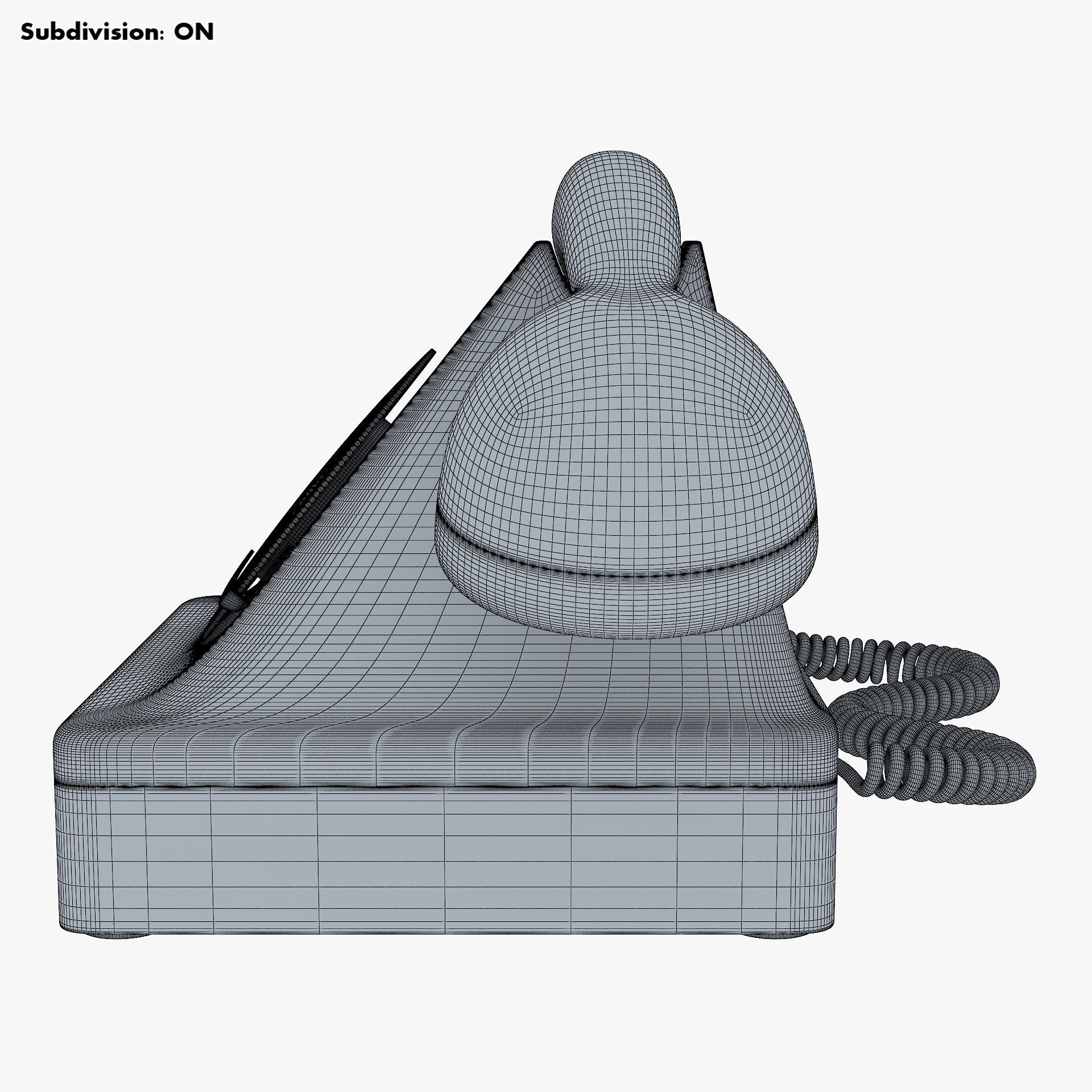 Retro Telephone v 1 3D model_36