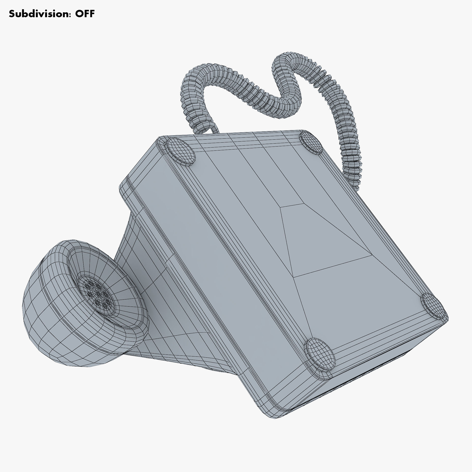 Retro Telephone v 1 3D model_39