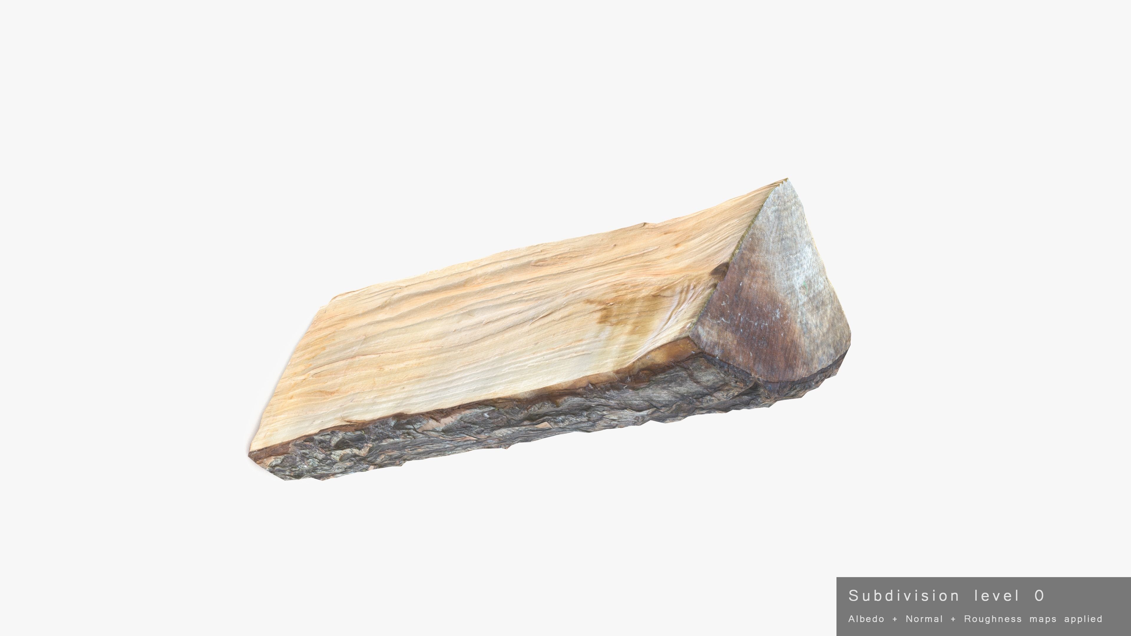 Log Maple Low-poly 3D model_24
