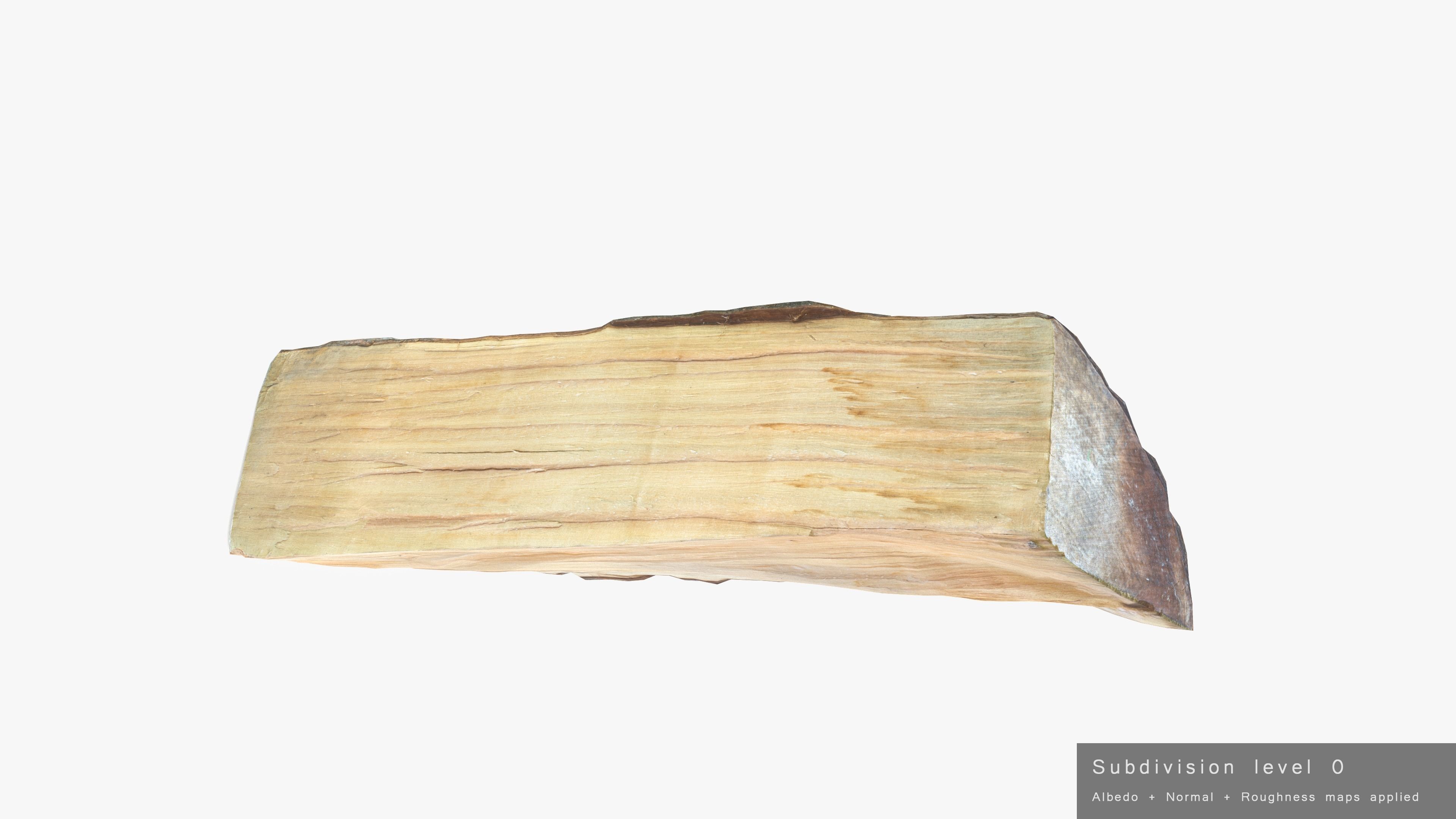 Log Maple Low-poly 3D model_20