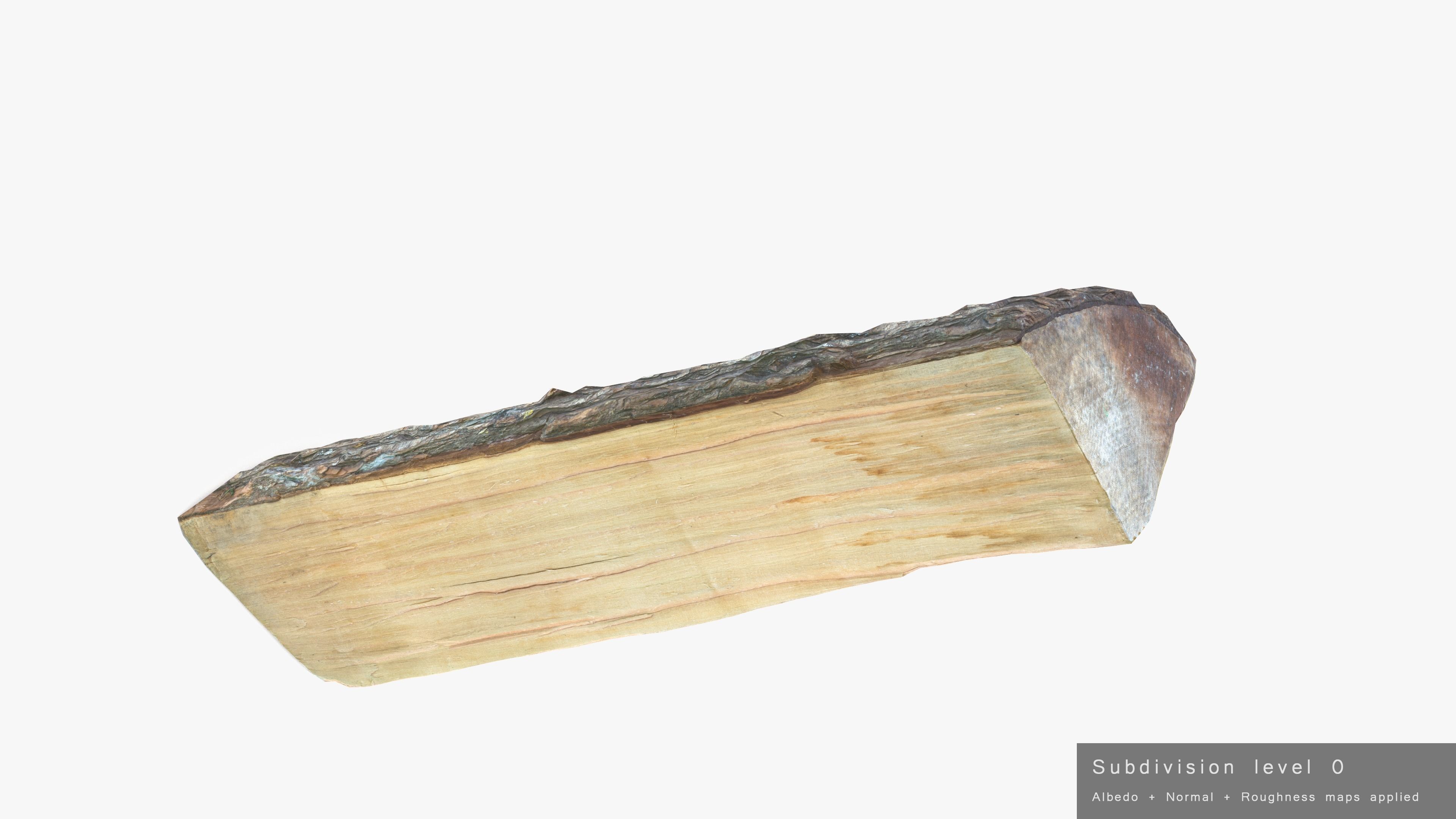 Log Maple Low-poly 3D model_21