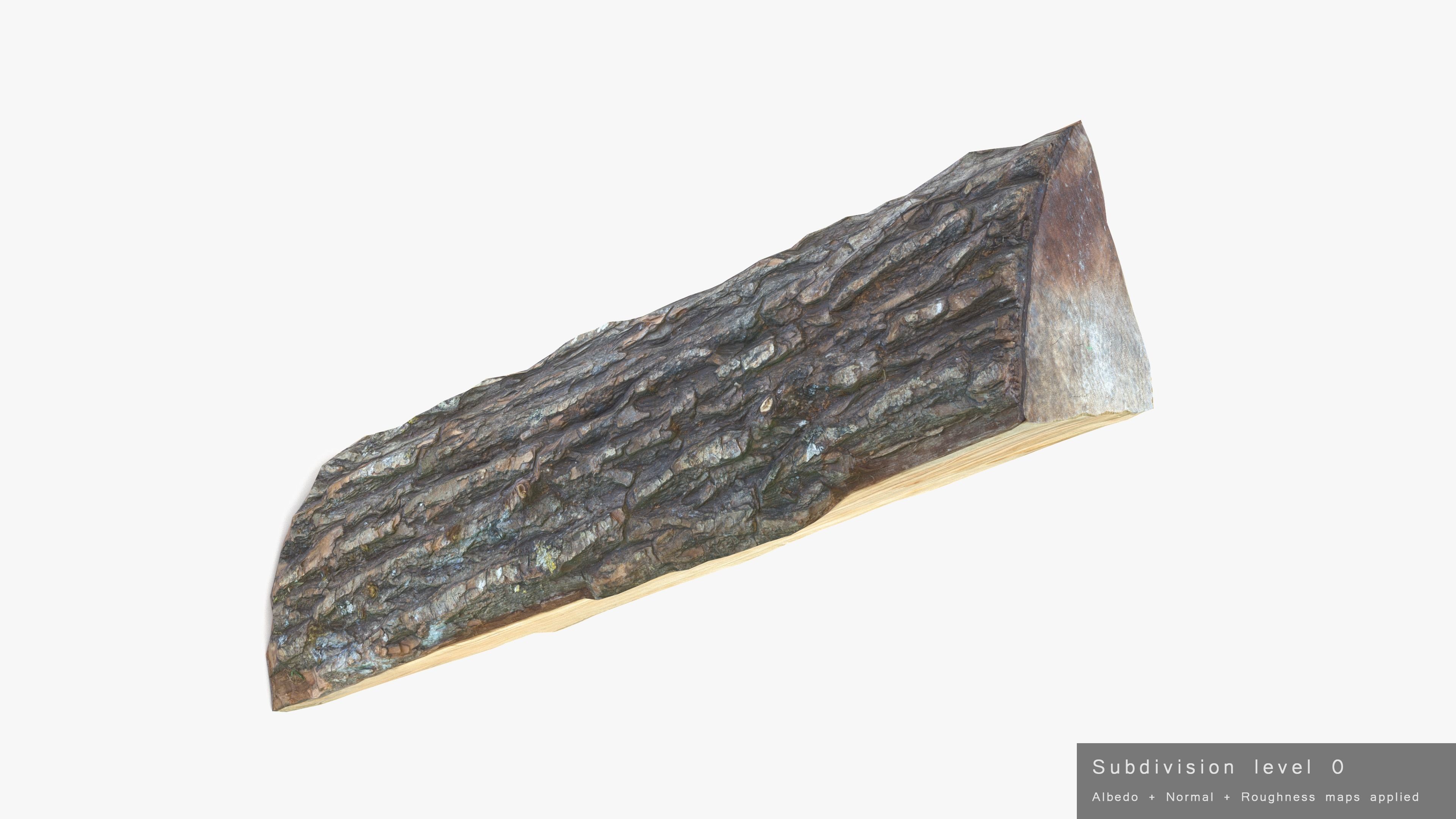 Log Maple Low-poly 3D model_22