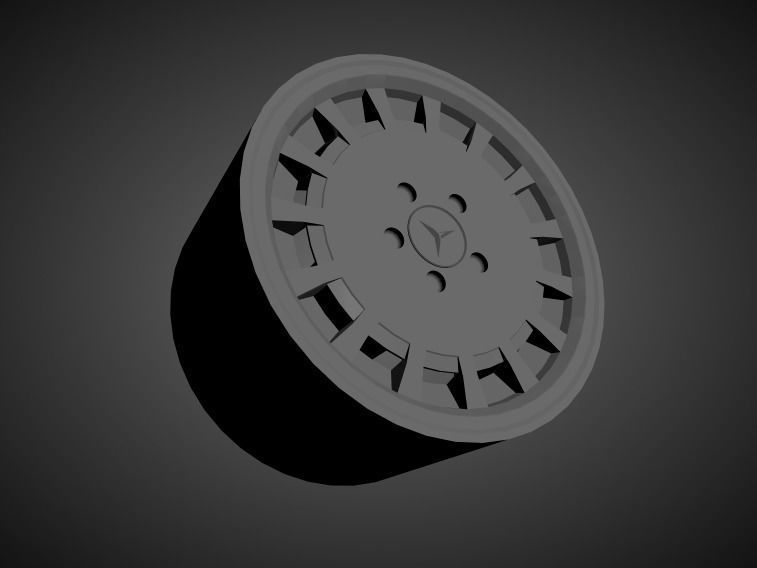 New for 2021 Mercedes OEM wheels collection for Hot Wheels 3D print model_5