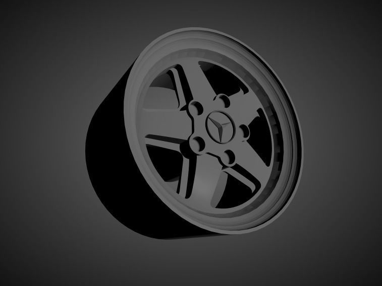 New for 2021 Mercedes OEM wheels collection for Hot Wheels 3D print model_4