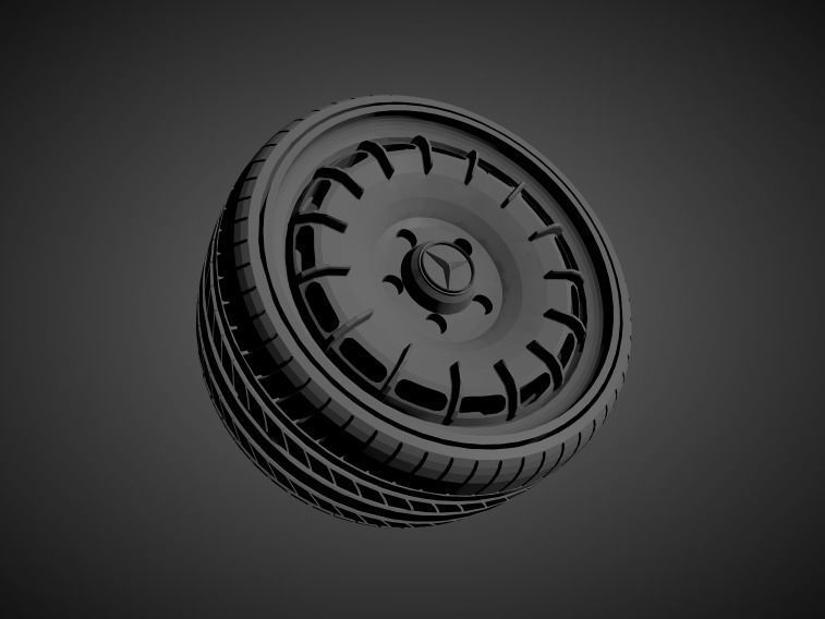 New for 2021 Mercedes OEM wheels collection for Hot Wheels 3D print model_1