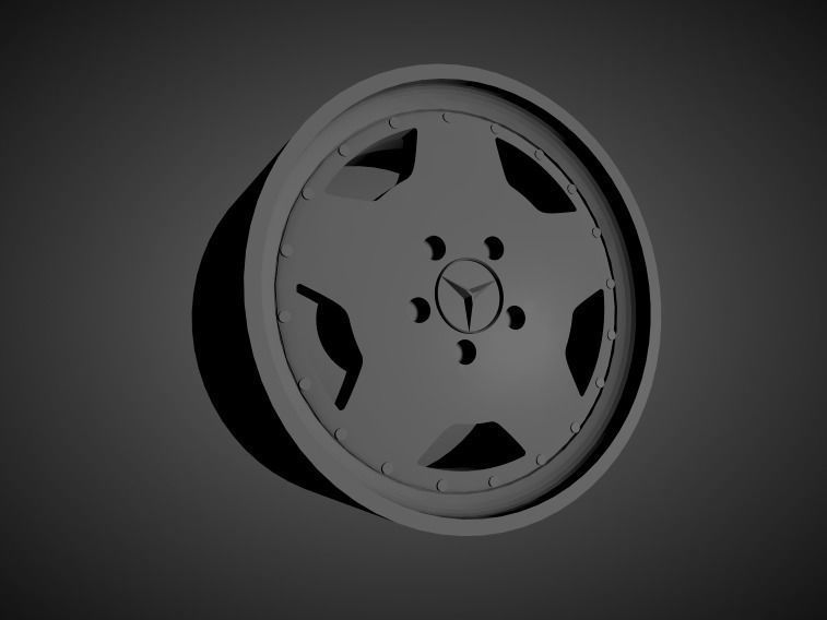 New for 2021 Mercedes OEM wheels collection for Hot Wheels 3D print model_12