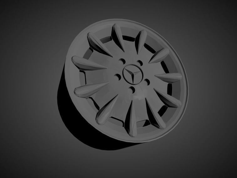 New for 2021 Mercedes OEM wheels collection for Hot Wheels 3D print model_11