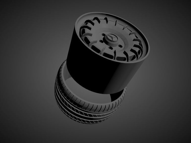 New for 2021 Mercedes OEM wheels collection for Hot Wheels 3D print model_2