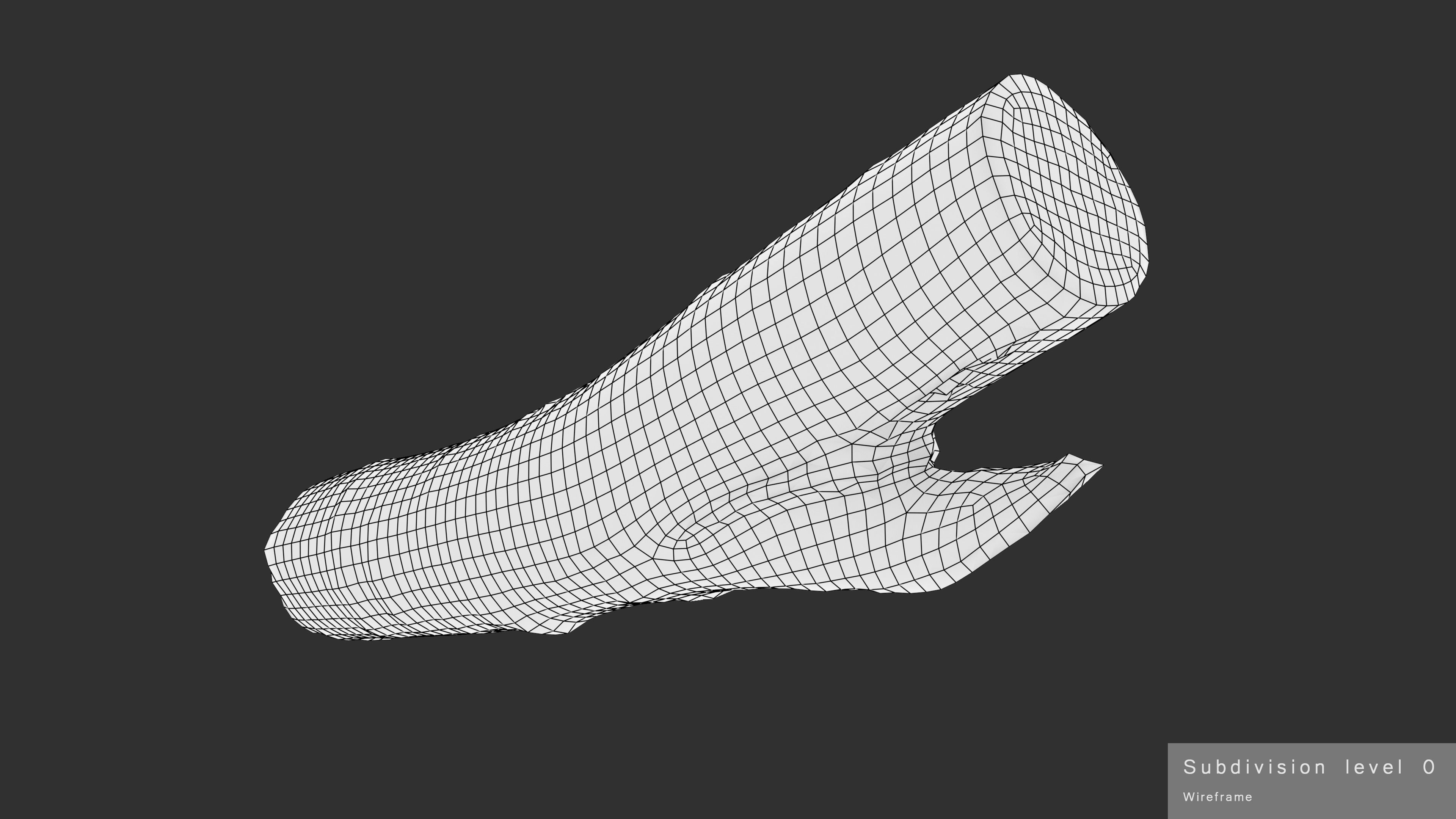 Log Birch Low-poly 3D model_28