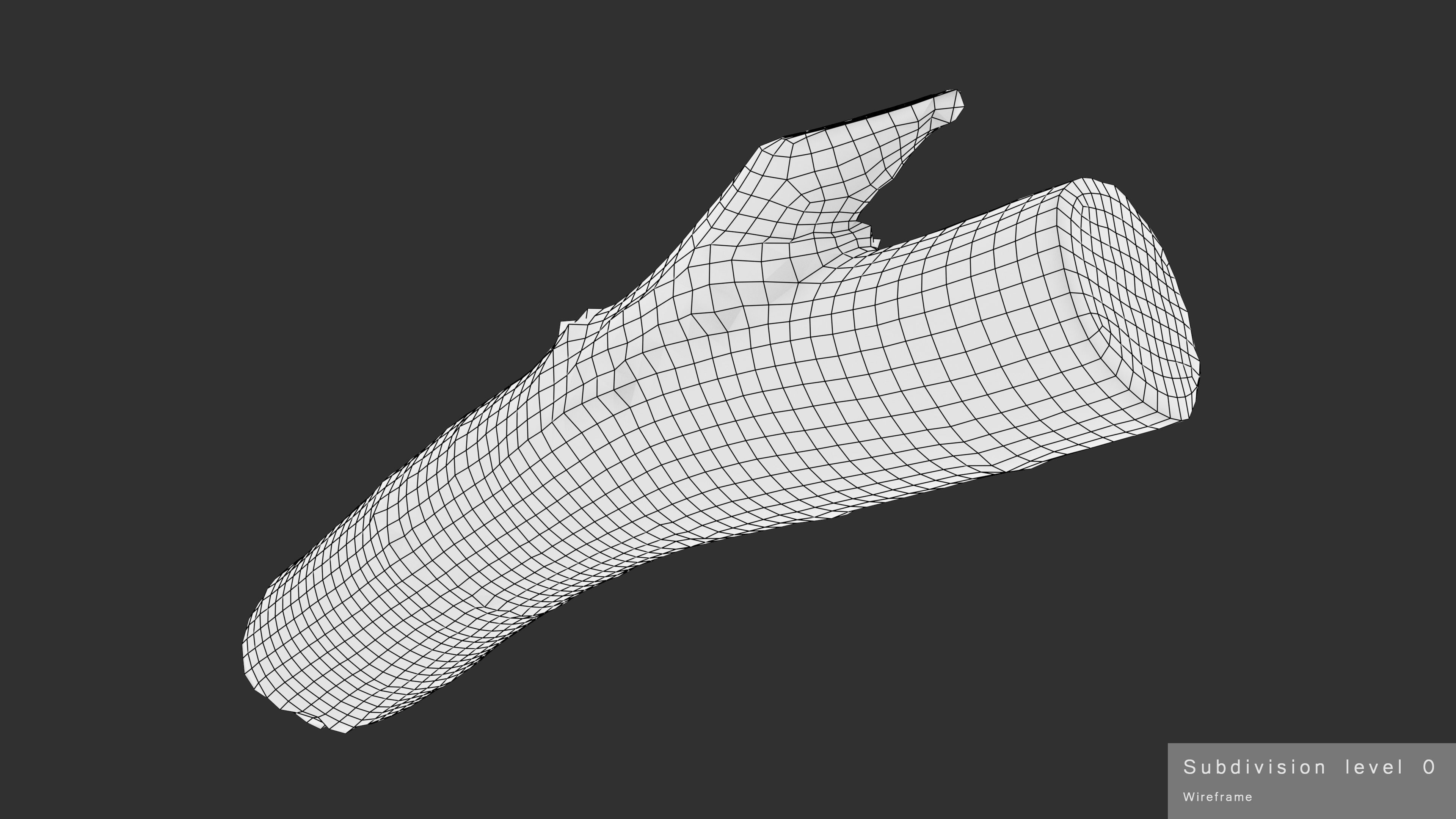 Log Birch Low-poly 3D model_27