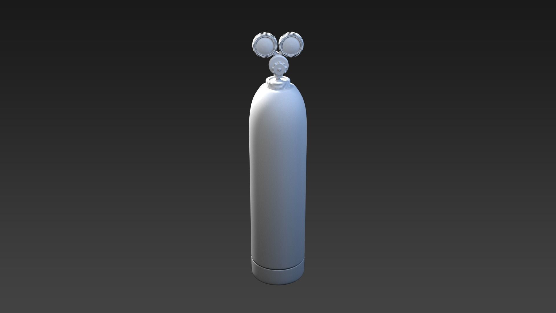Gas Cylinder Low-poly 3D model_7