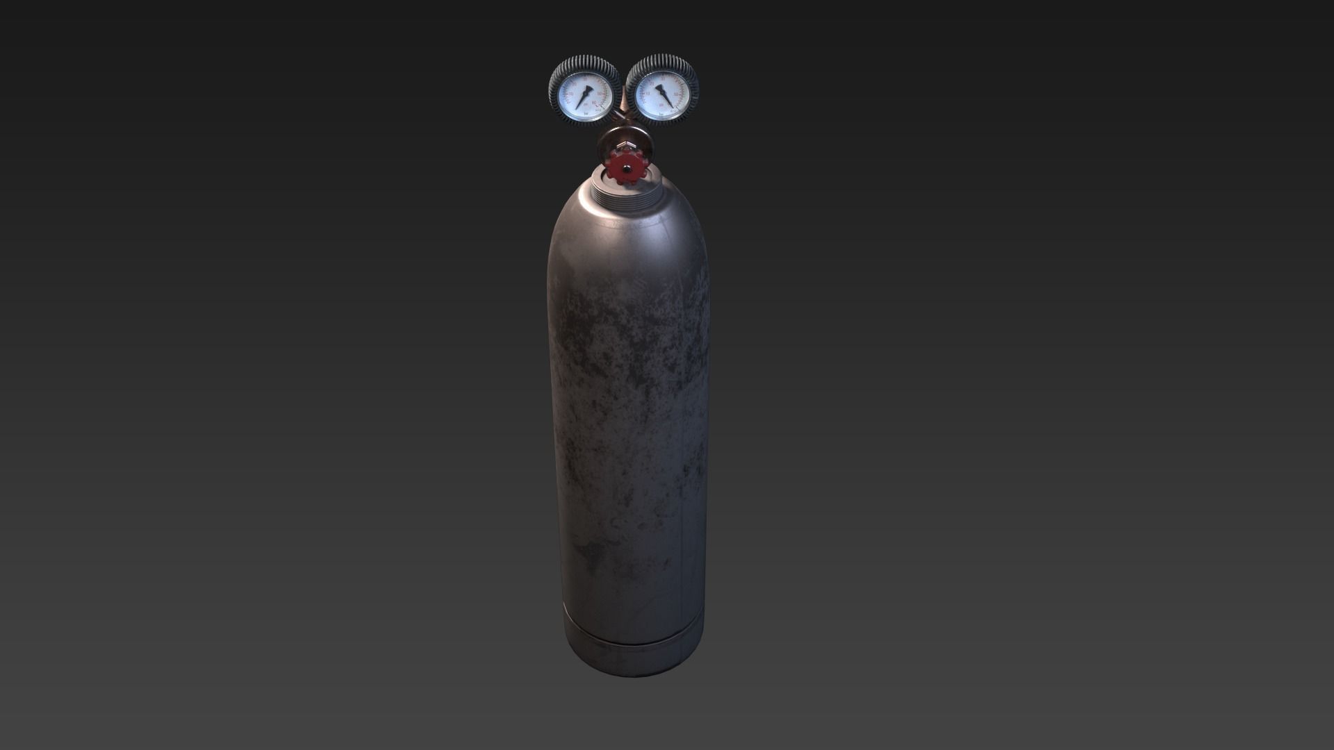 Gas Cylinder Low-poly 3D model_4