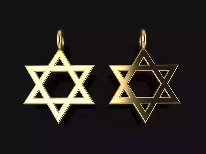 DAINTY STAR PENDANT CUTOUT FRAME 3D print model