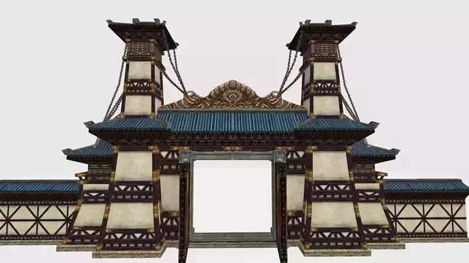 Asian Historic gate 3D model