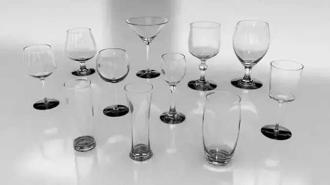 Set of glasses