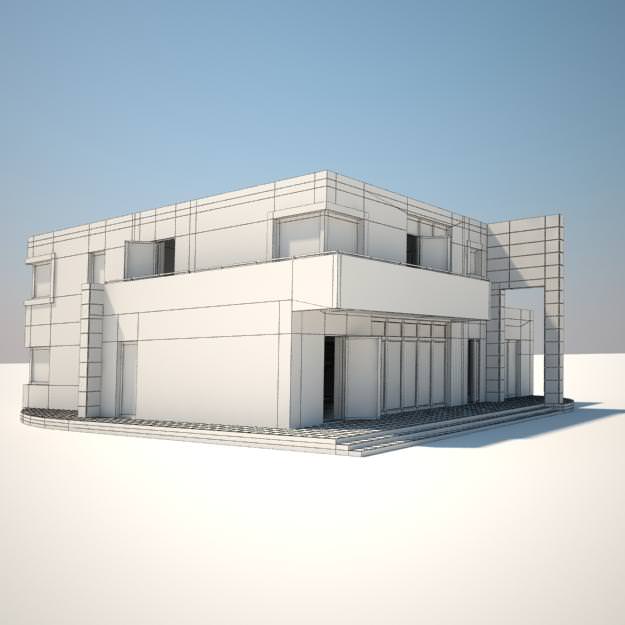 House modern Free 3D model_4