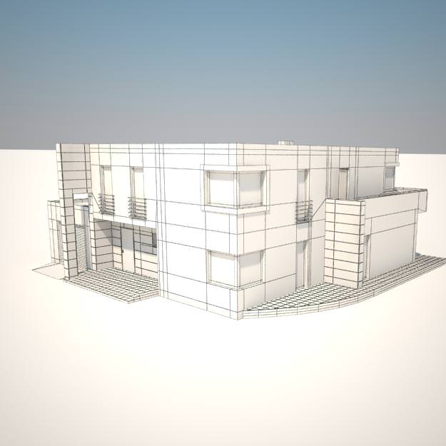 House modern Free 3D model_2