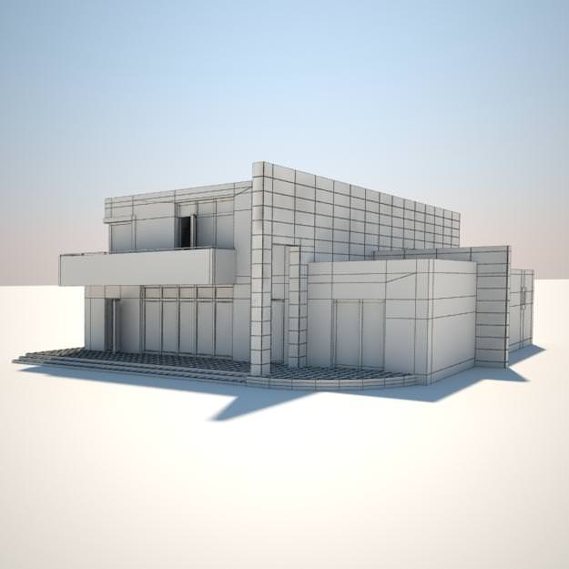 House modern Free 3D model_5