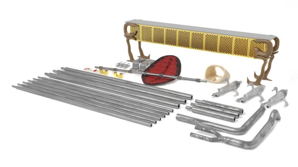 Jabbas Throne Room - Set 2a - Throne Area Attributes  1-12 scale 3D print model_3