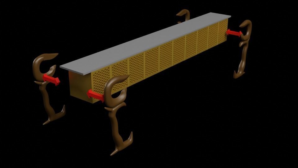 Jabbas Throne Room - Set 2a - Throne Area Attributes  1-12 scale 3D print model_18