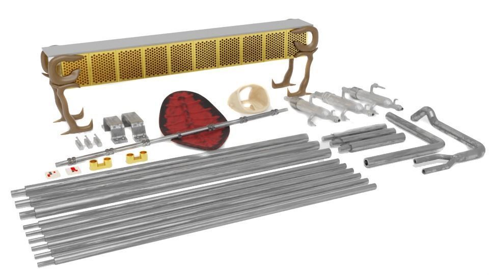 Jabbas Throne Room - Set 2a - Throne Area Attributes  1-12 scale 3D print model_5