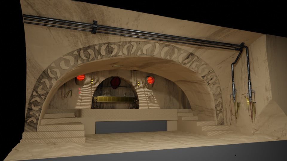 Jabbas Throne Room - Set 2a - Throne Area Attributes  1-12 scale 3D print model_2