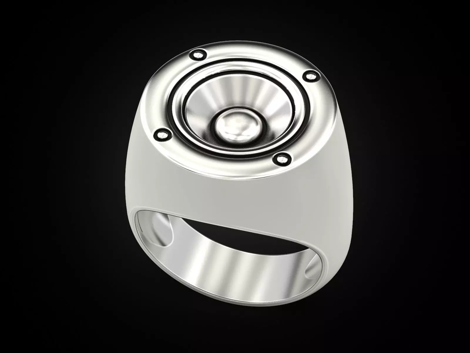 Ring speaker 3D print model_0