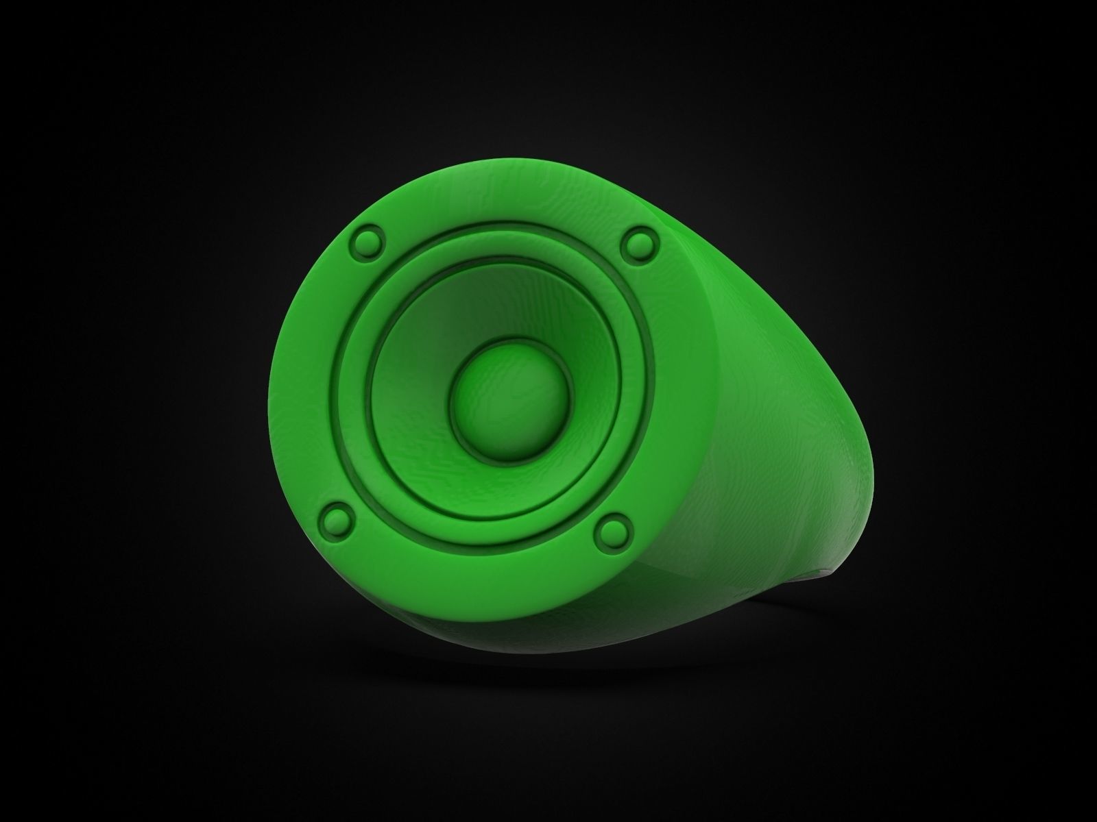 Ring speaker 3D print model_5