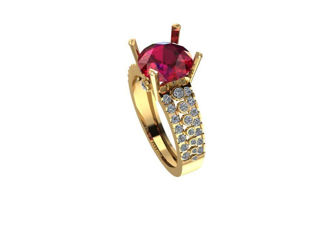 Classic Ring 3D print model_2