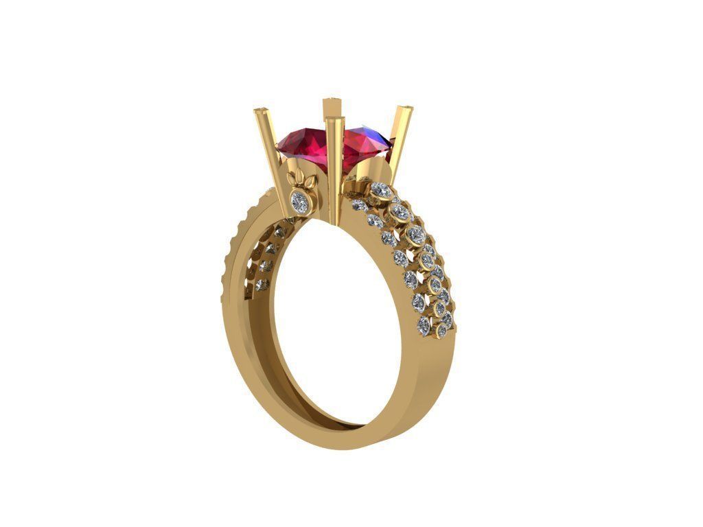 Classic Ring 3D print model_1