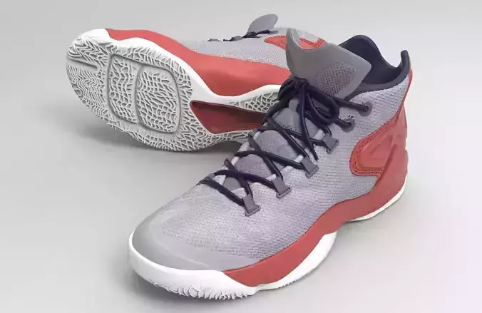 Basketball Shoes -Nike-Air-Carmelo Anthony - Sneakers 3D print model