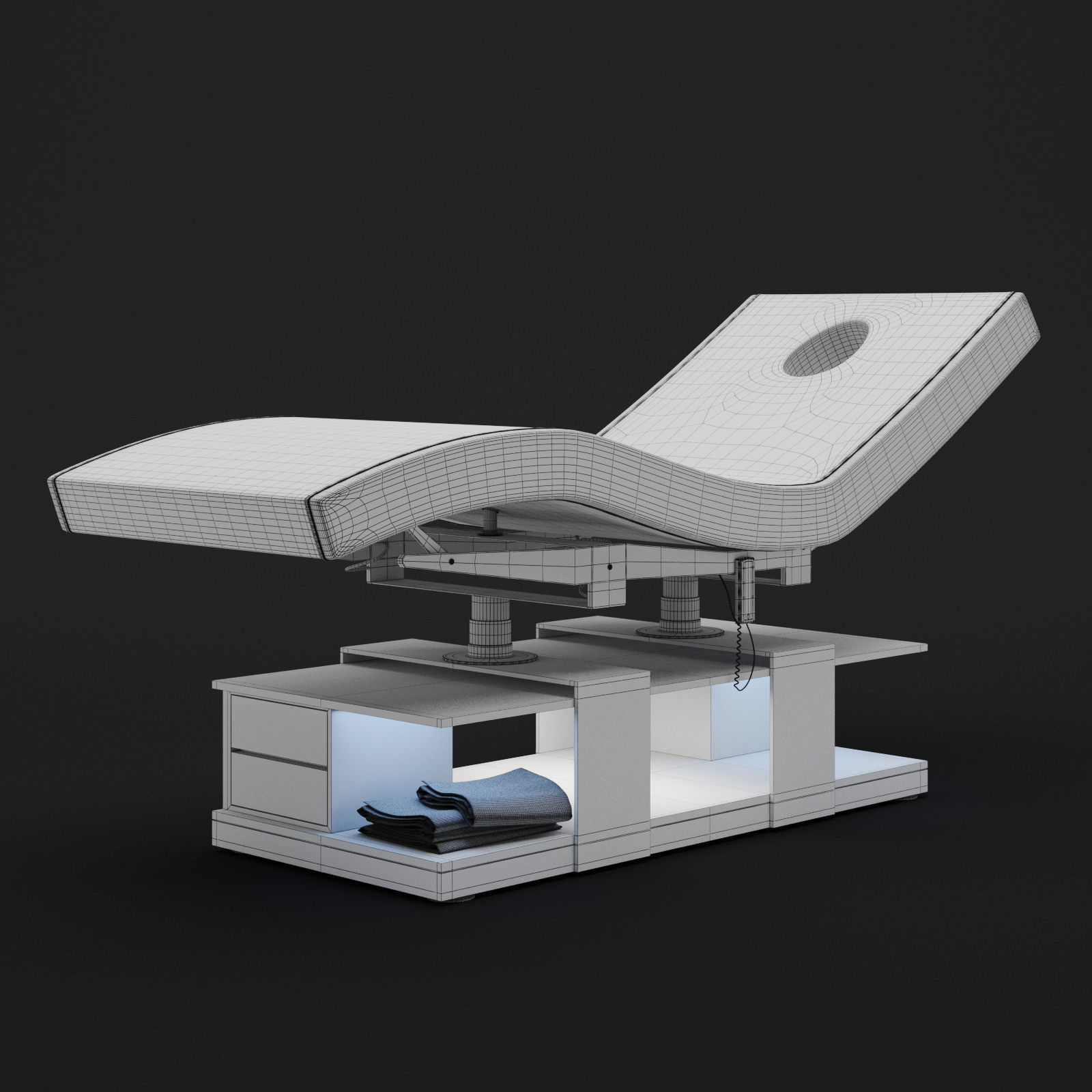Massage Bed Lumina 3D model_9