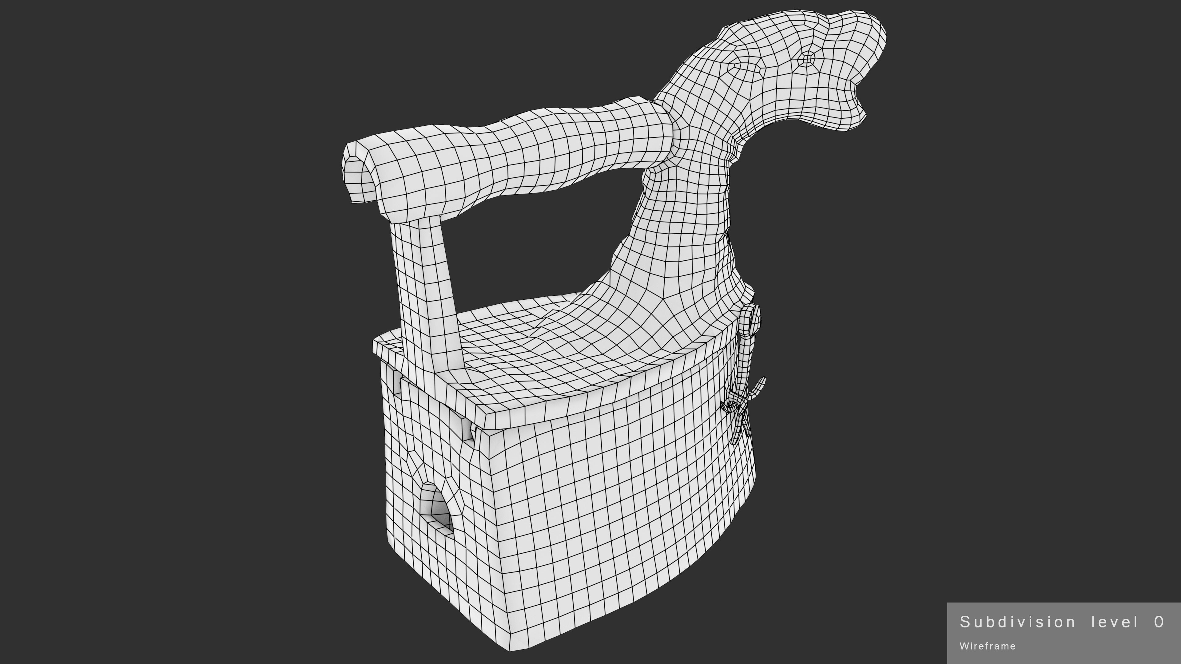 Old Rusty Iron Low-poly 3D model_33