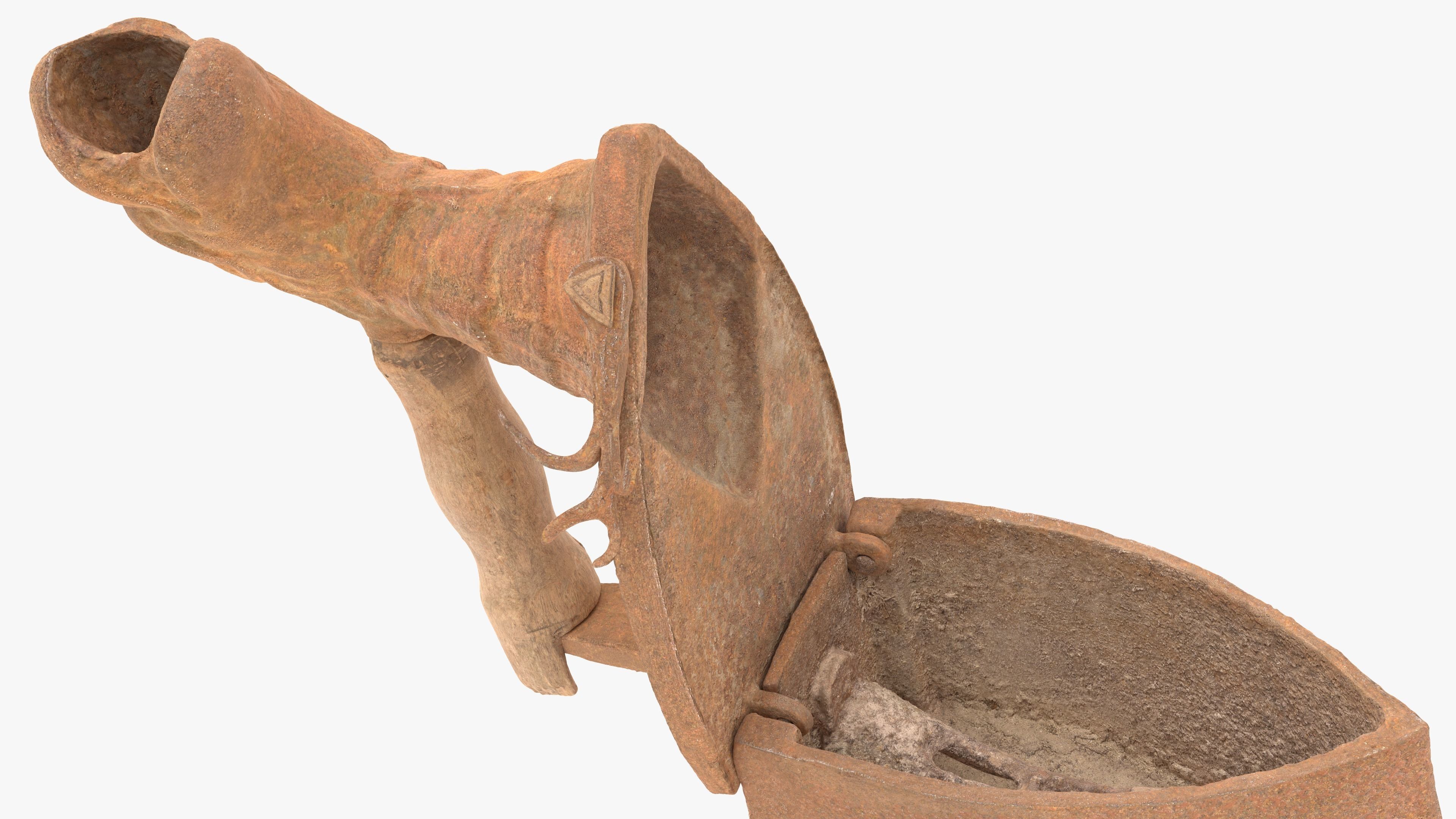 Old Rusty Iron Low-poly 3D model_15