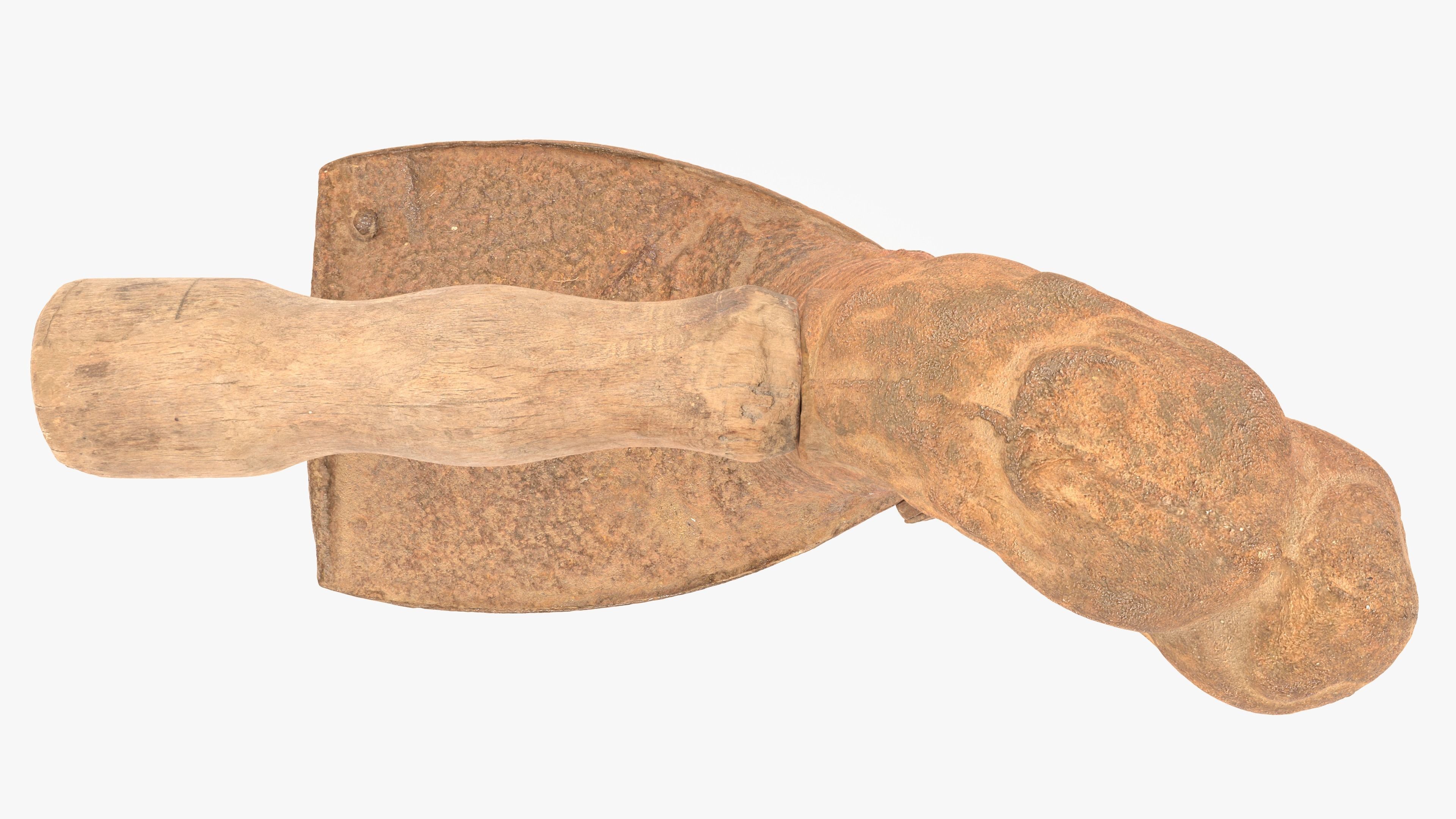 Old Rusty Iron Low-poly 3D model_9