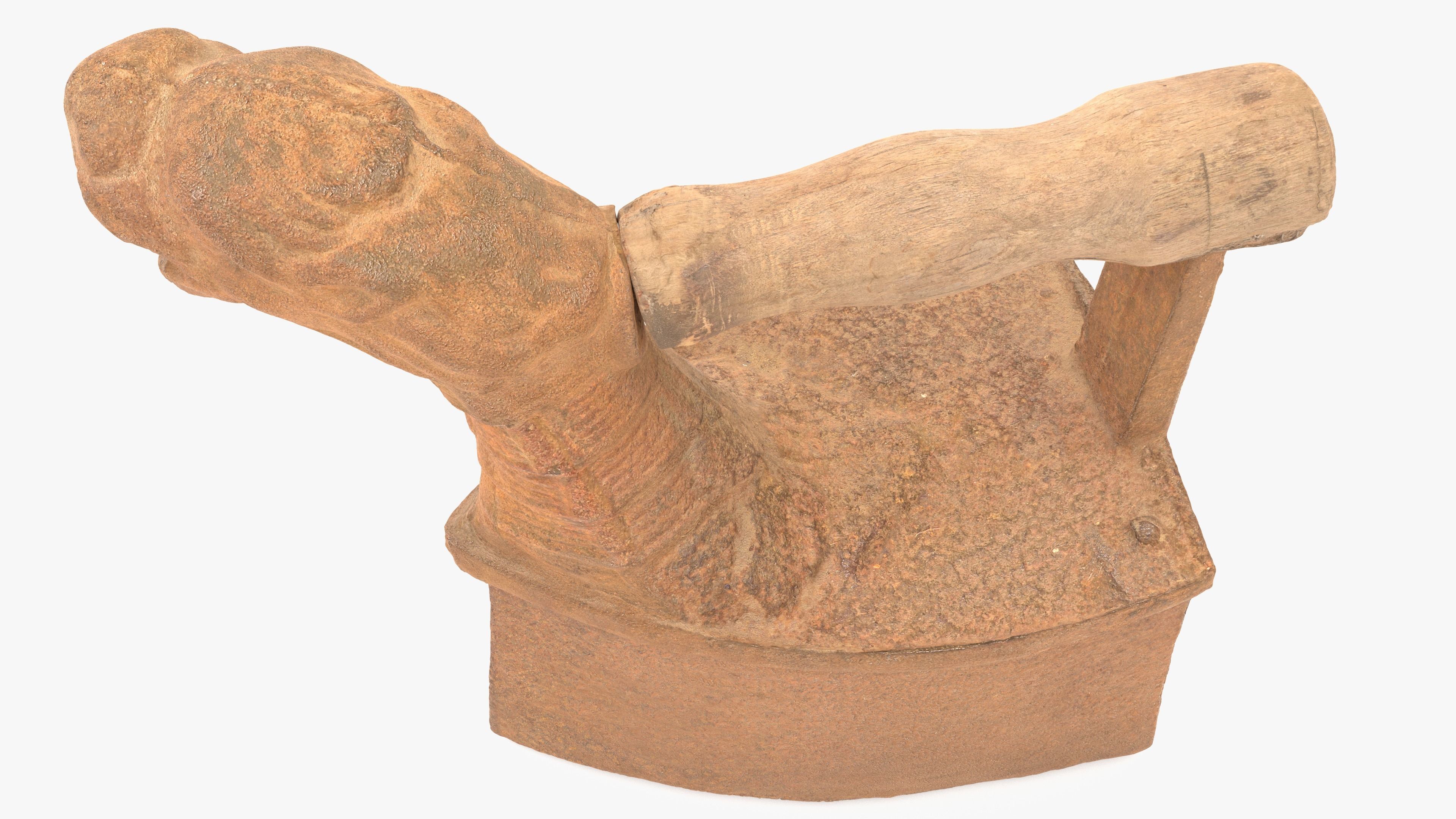 Old Rusty Iron Low-poly 3D model_11