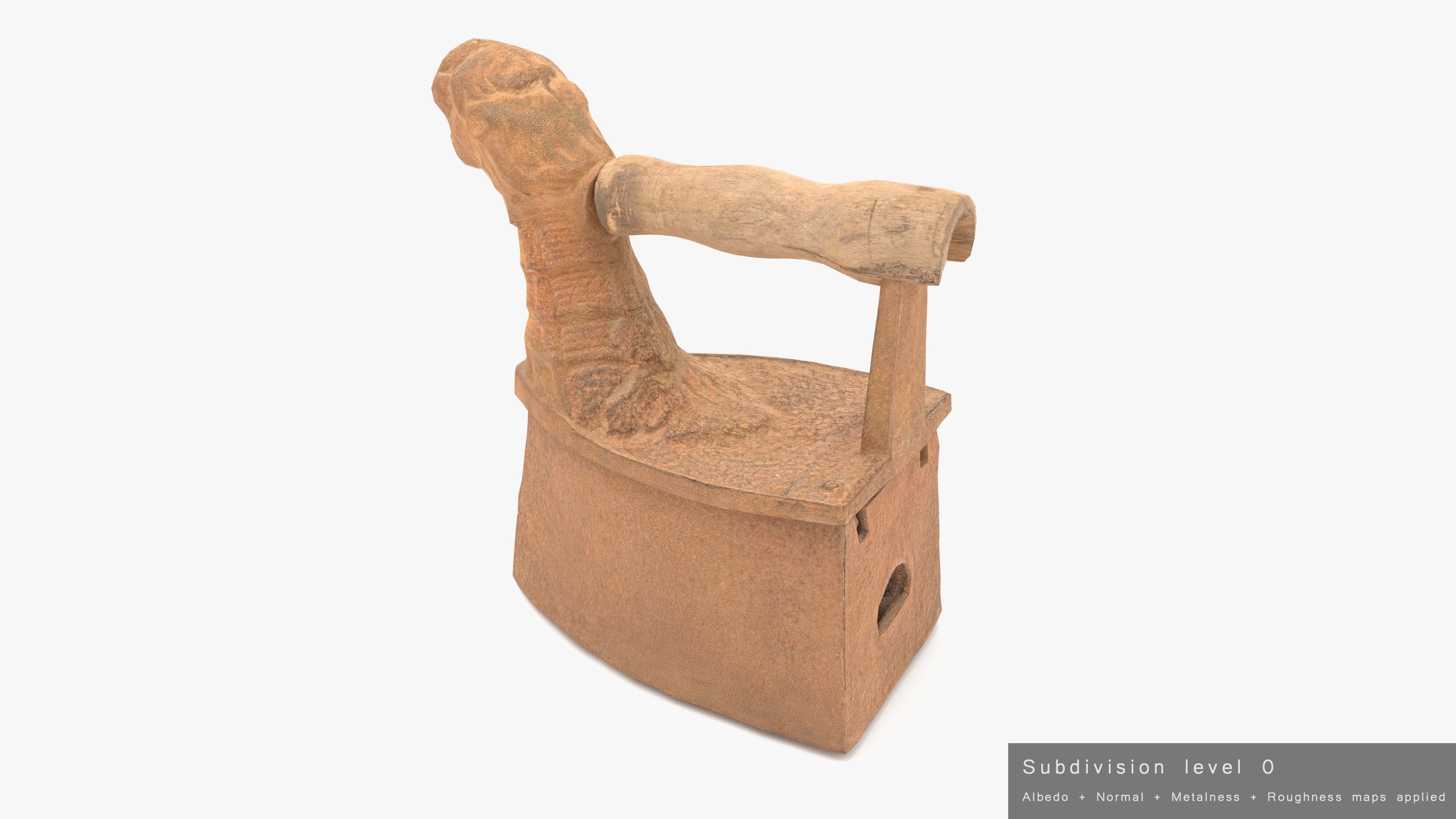 Old Rusty Iron Low-poly 3D model_26