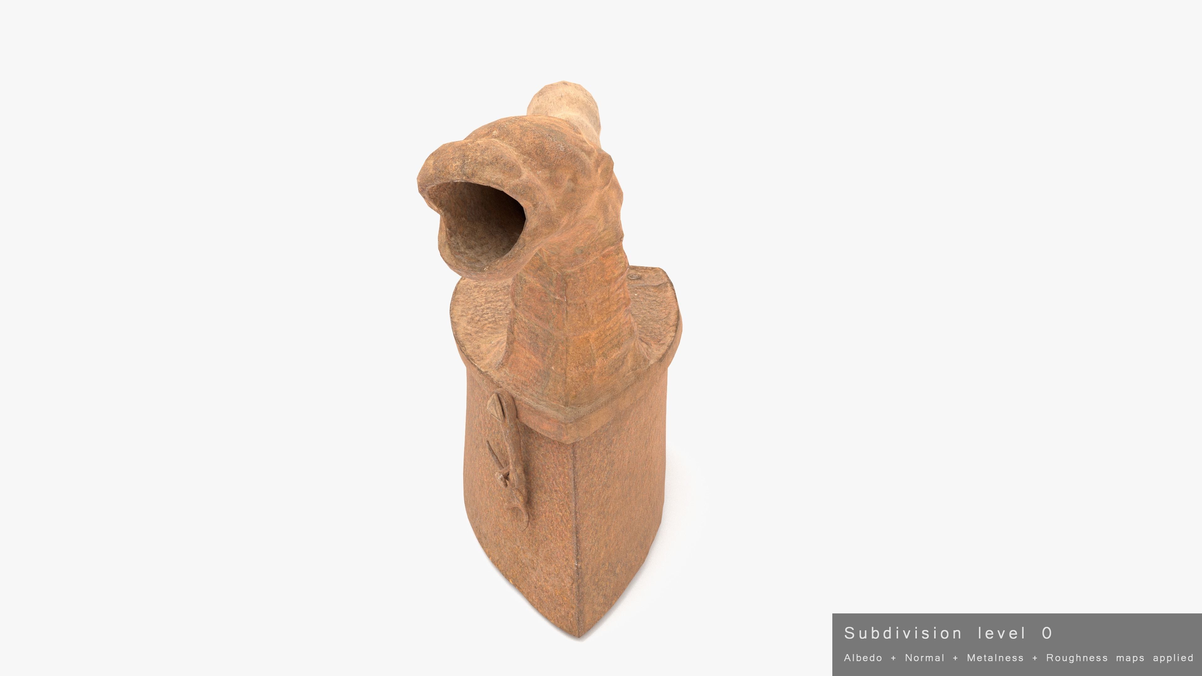 Old Rusty Iron Low-poly 3D model_28