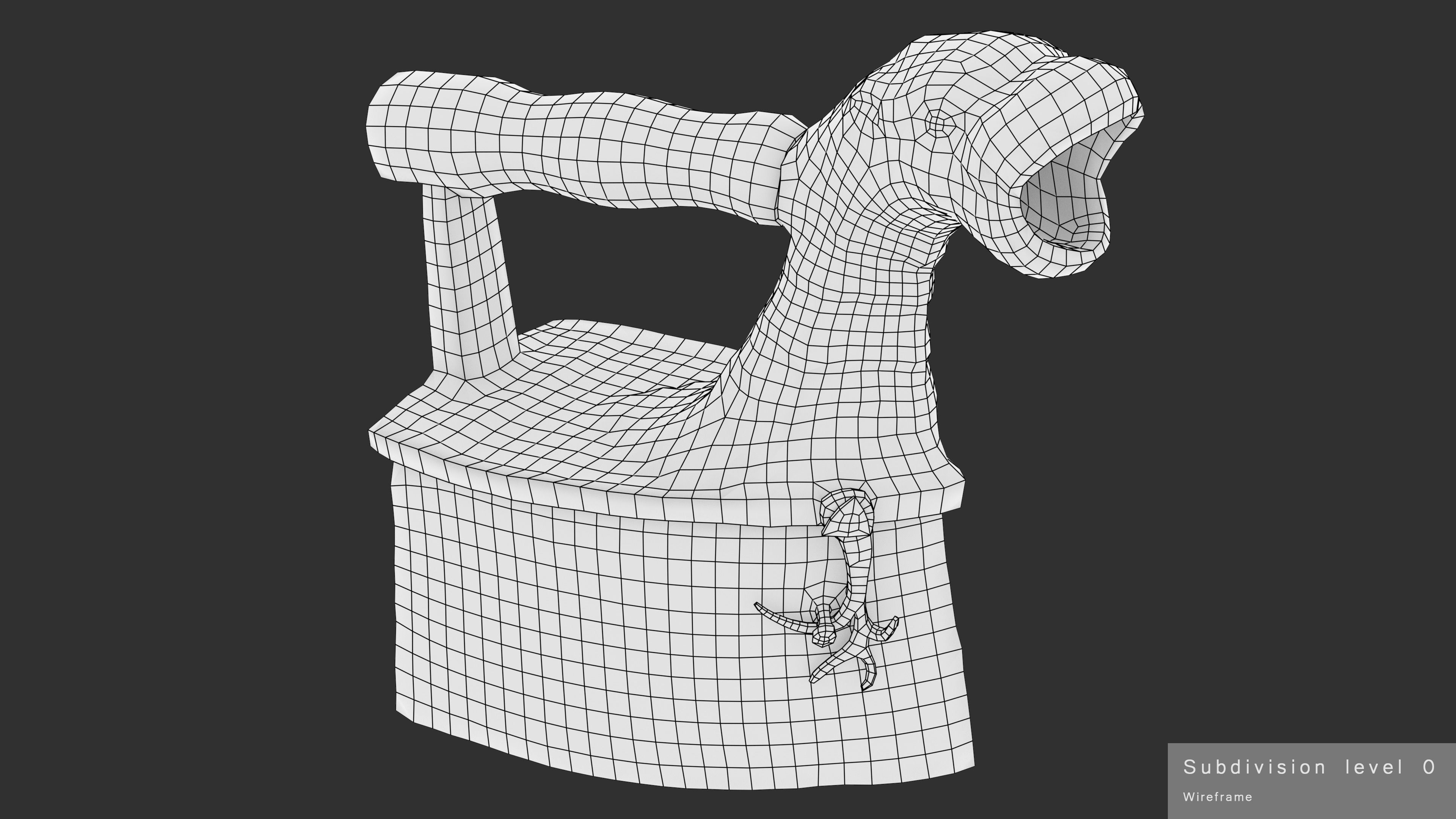 Old Rusty Iron Low-poly 3D model_36