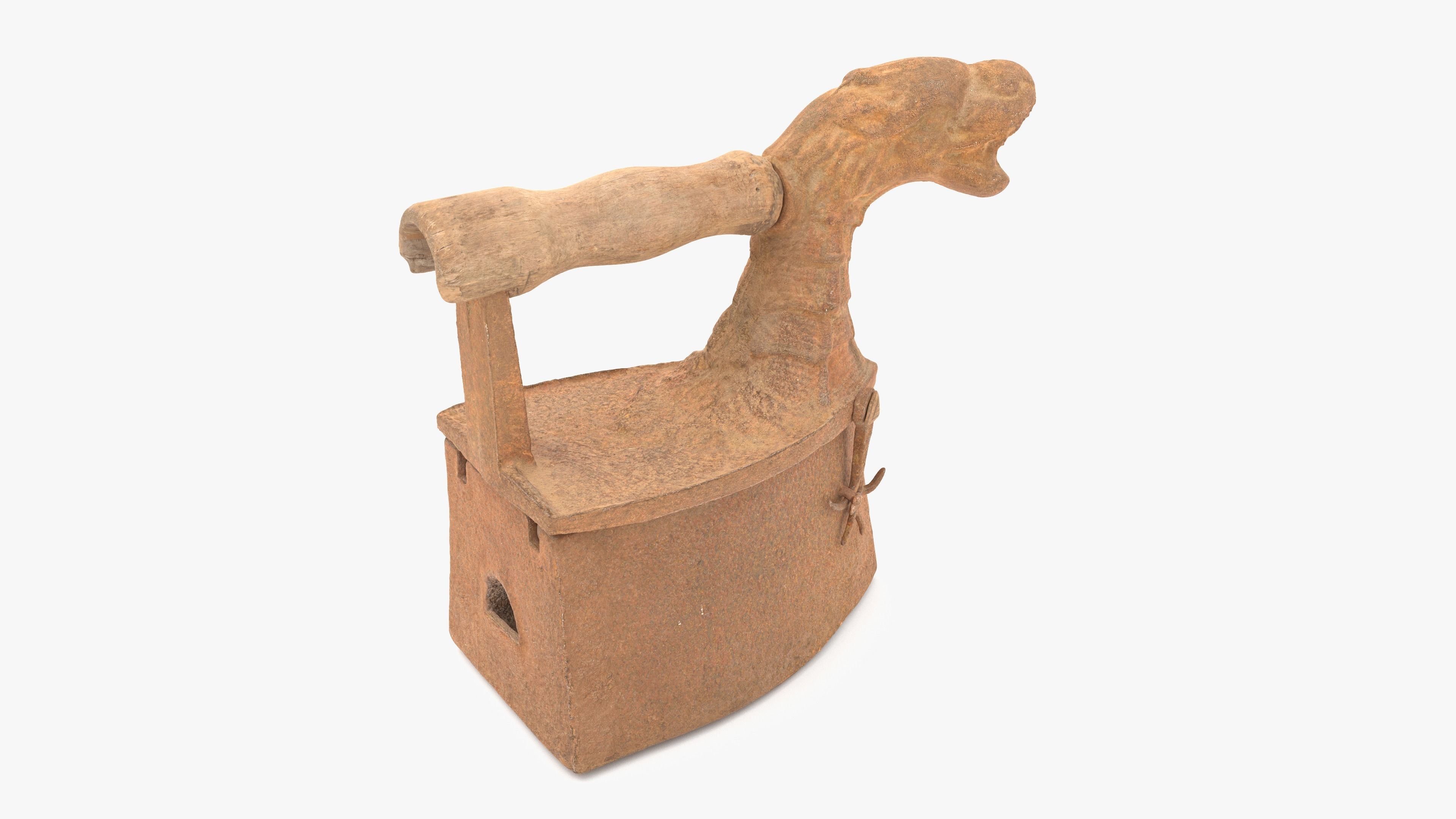 Old Rusty Iron Low-poly 3D model_17