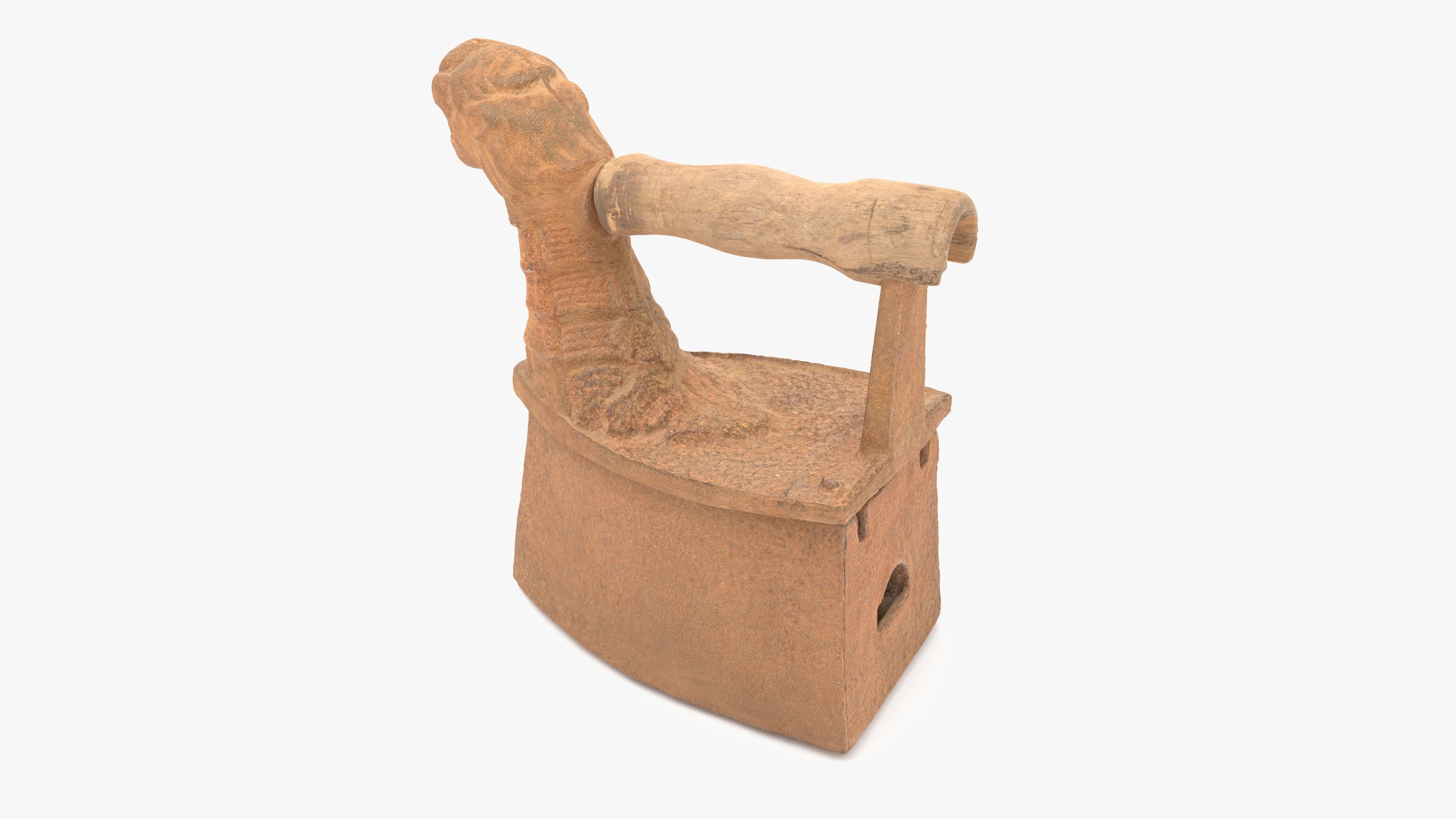 Old Rusty Iron Low-poly 3D model_19