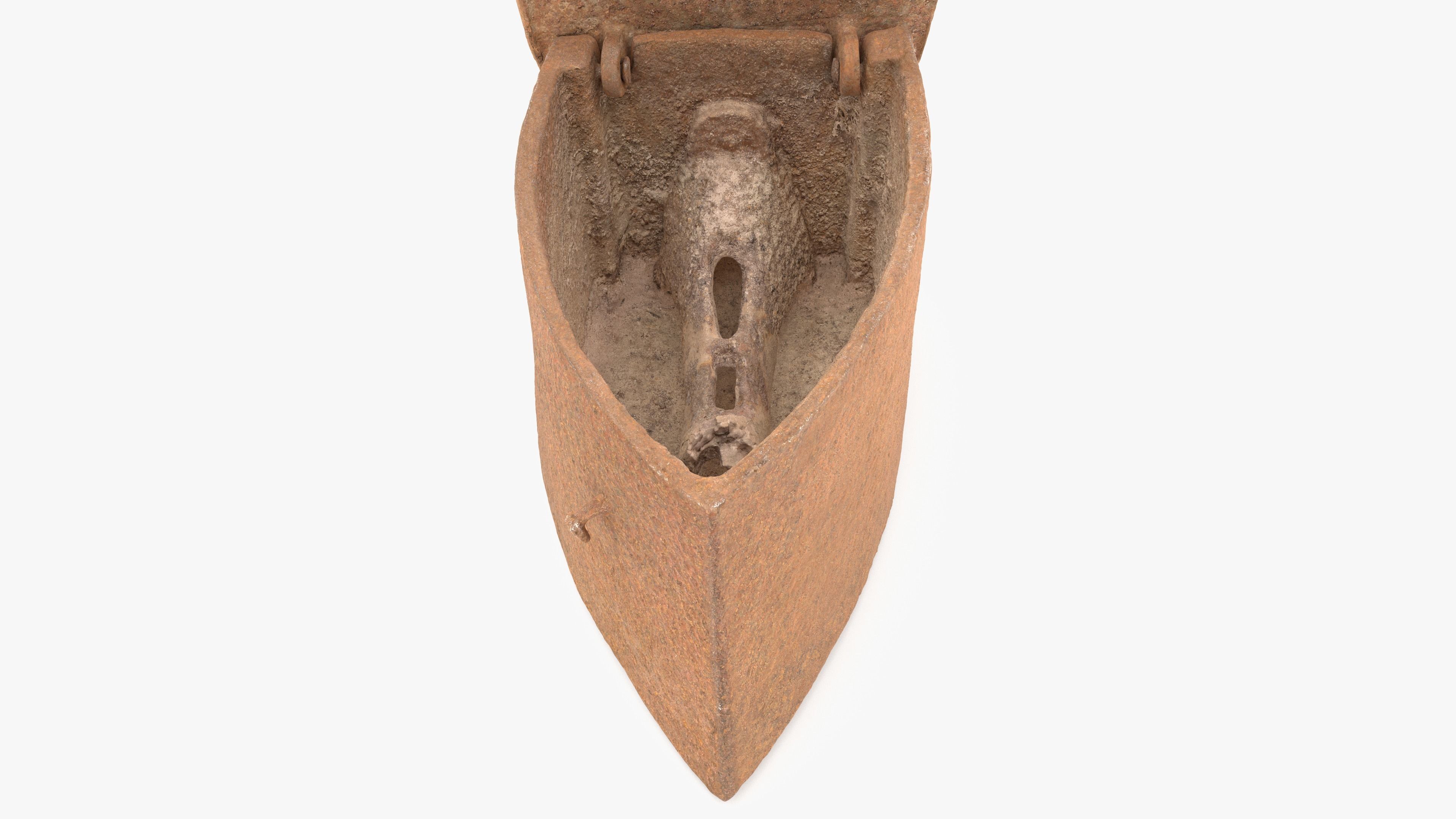 Old Rusty Iron Low-poly 3D model_14