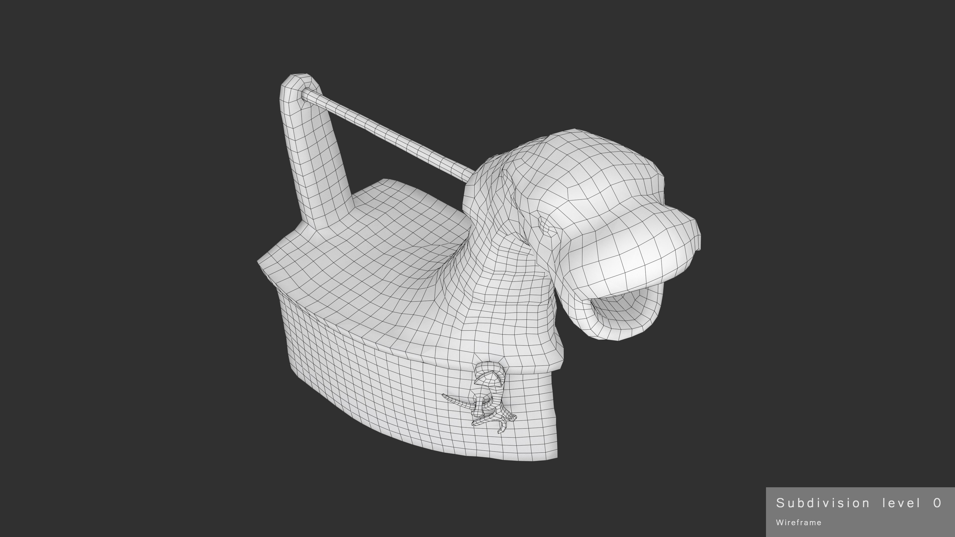 Old Rusty Iron Low-poly 3D model_37